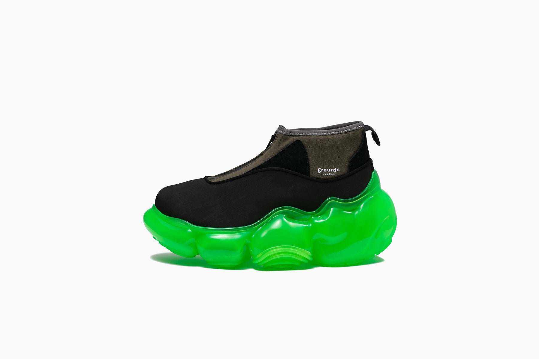 grounds MOOPIE WEATHER WAVE KHAKI BLACK / NEON GREEN