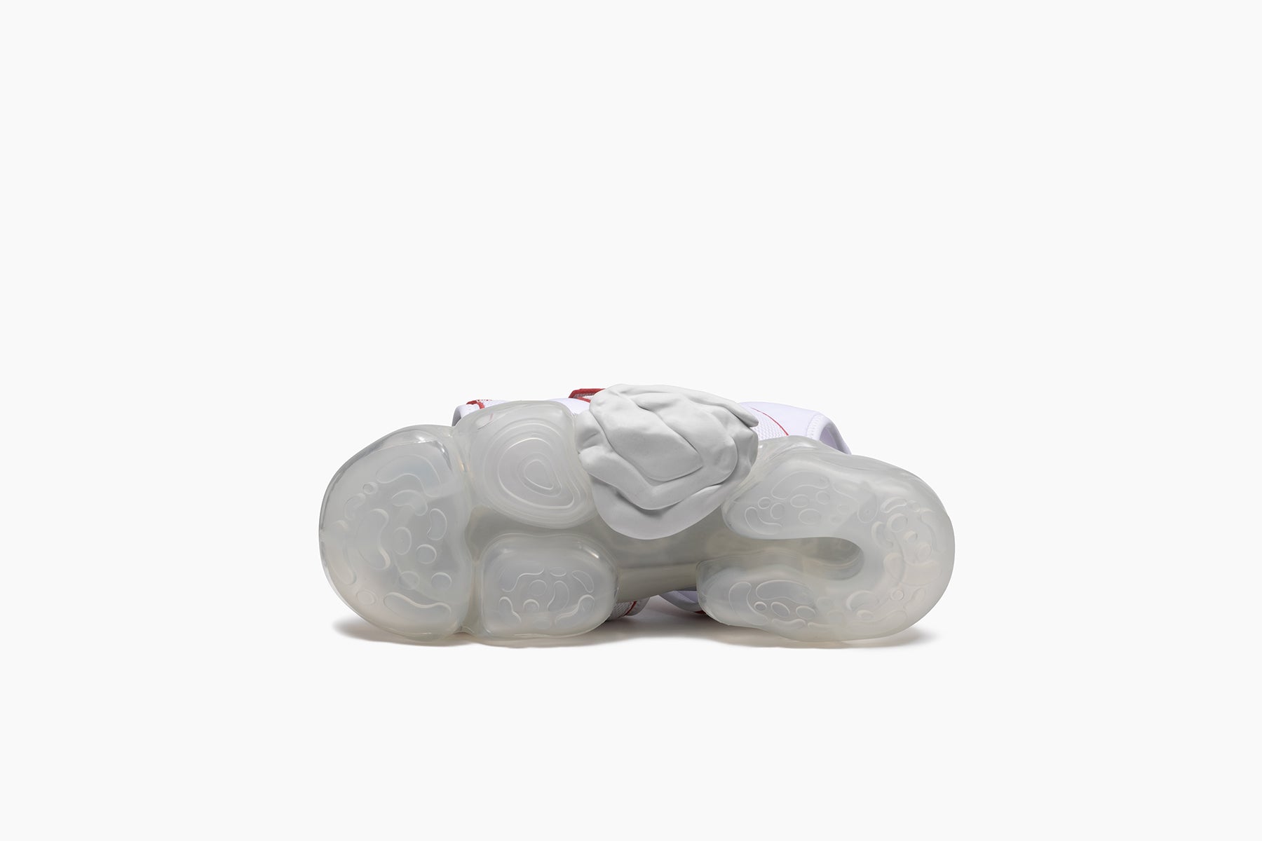 grounds MOOPIE CATERPILLAR SANDAL WHITE BRICK RED / CLEAR
