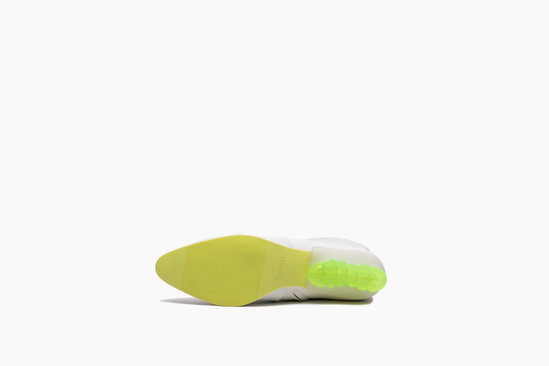 grounds BABY JEWELRY BOOTS WHITE / CLEAR NEON