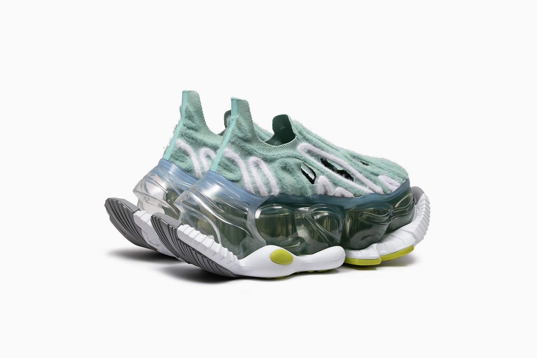 grounds SKYSCRAPER FALCON PUPA　ICE GREEN WHITE / ICE GREEN CLEAR