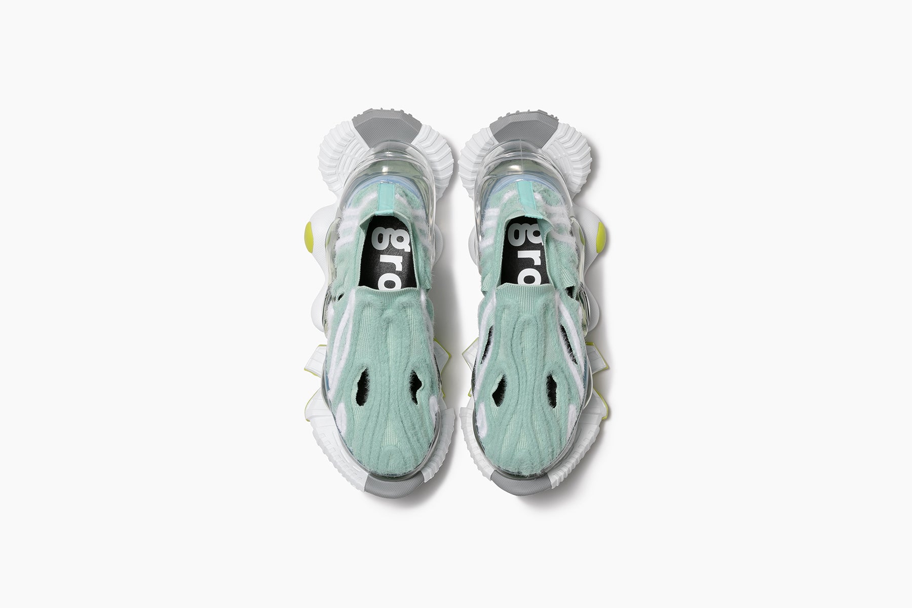 grounds SKYSCRAPER FALCON PUPA　ICE GREEN WHITE / ICE GREEN CLEAR