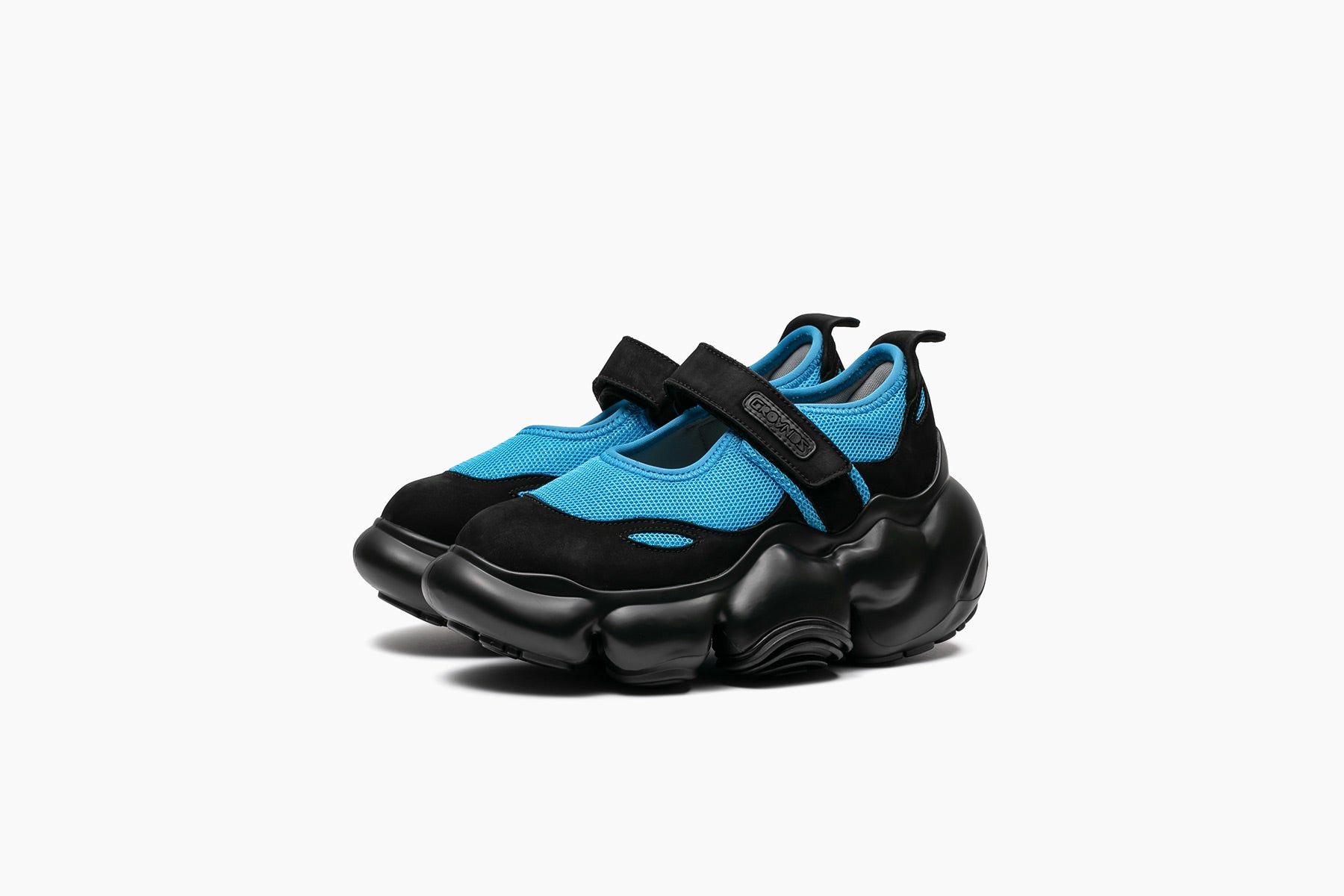 grounds MOOPIE MARY JANE BLUE BLACK / BLACK SOLID MATTE