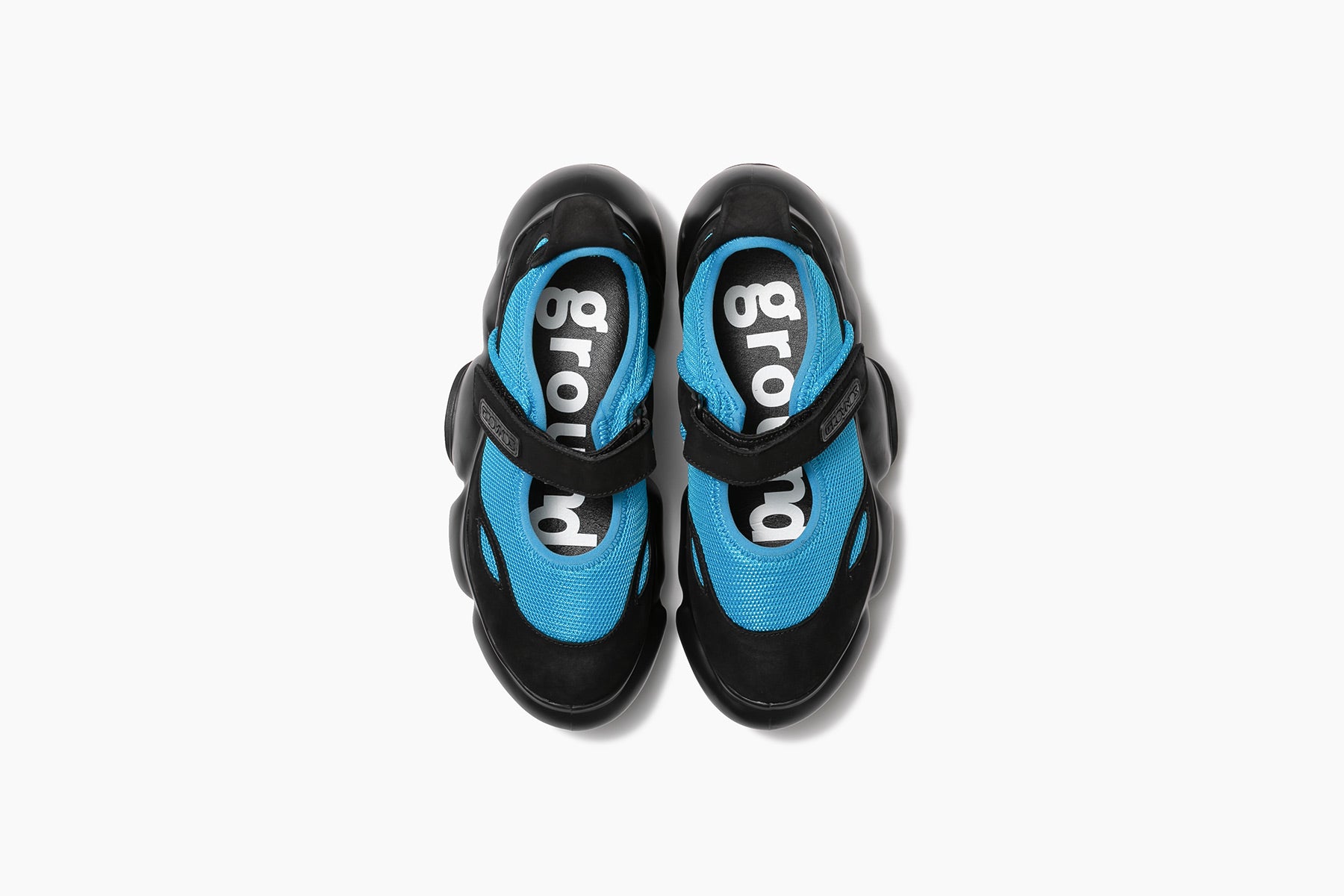 grounds MOOPIE MARY JANE BLUE BLACK / BLACK SOLID MATTE