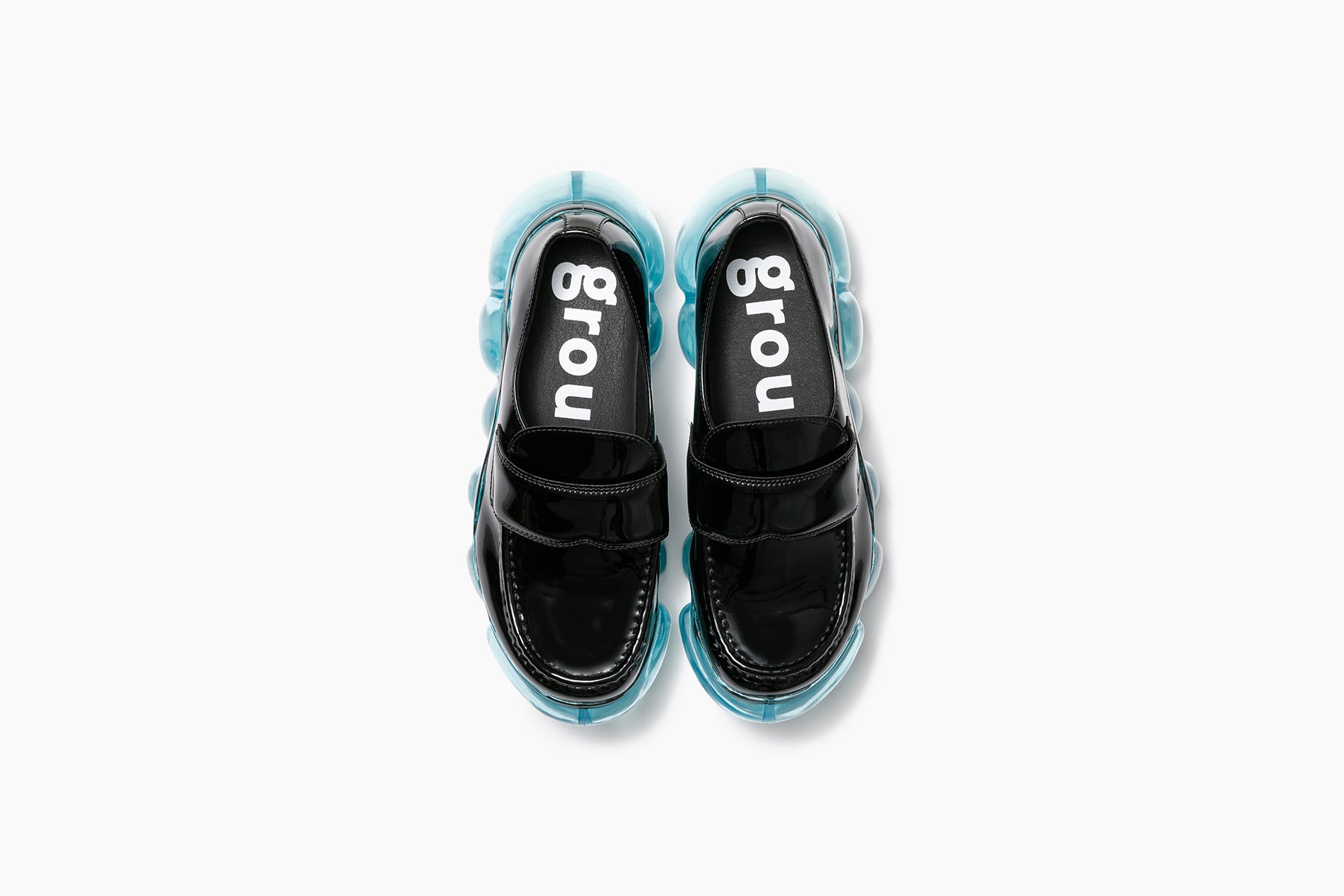 grounds JEWELRY LOAFER BLACK ENAMEL / SODA