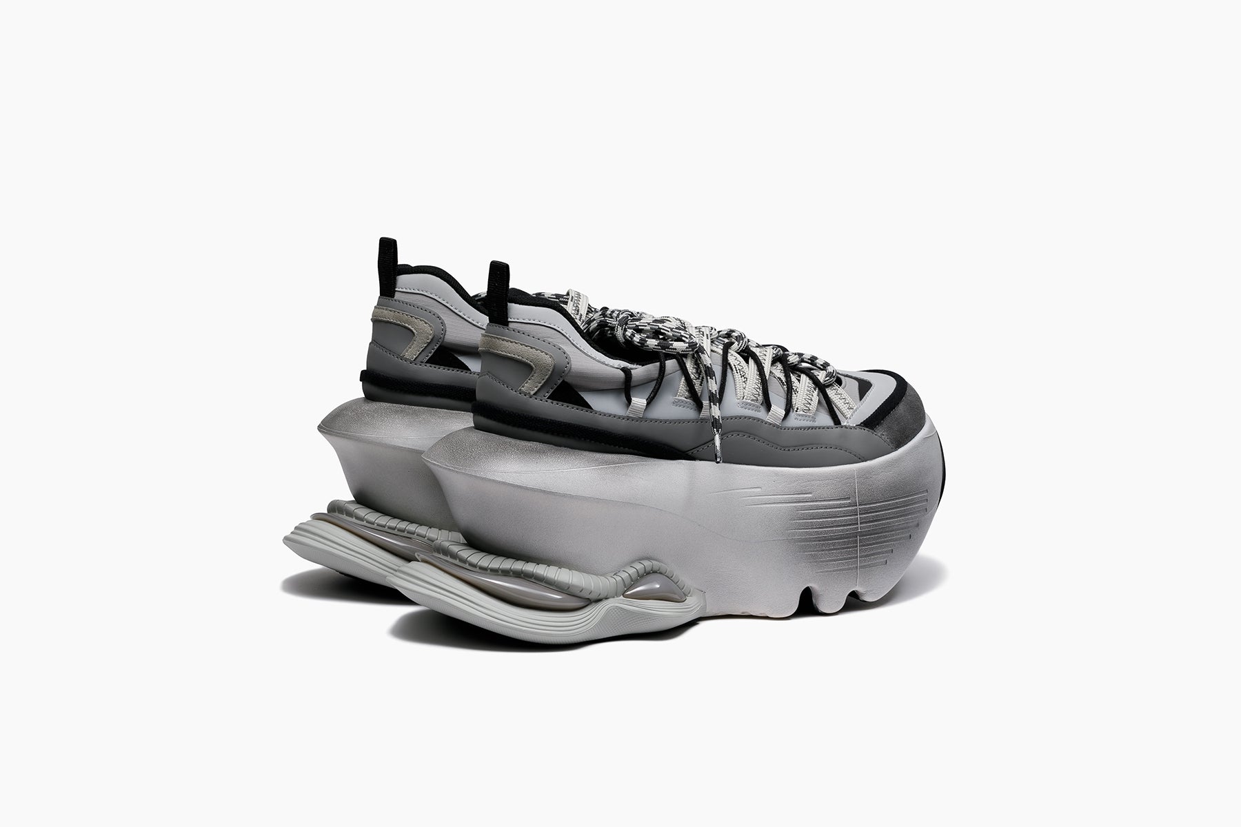 grounds JOG VISION FLUX OPEN LACE LIGHT GRAY / WHITE