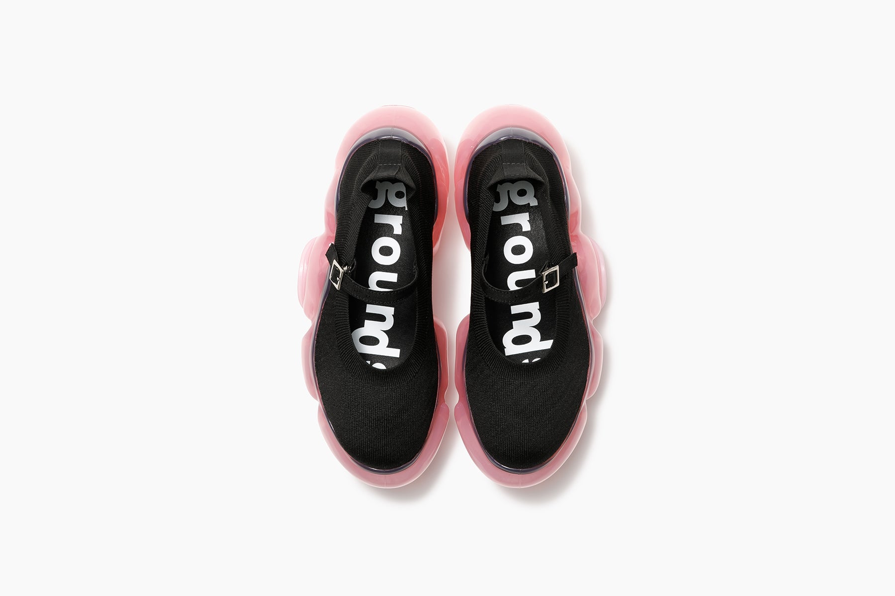 grounds MOOPIE KNIT PUMPS BLACK / STRAWBERRY