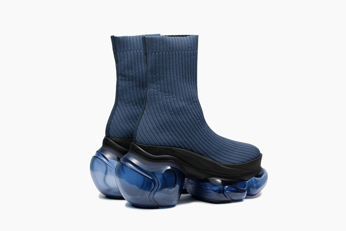 grounds LOOPIE PETIT RIB SOCK NAVY / NAVY