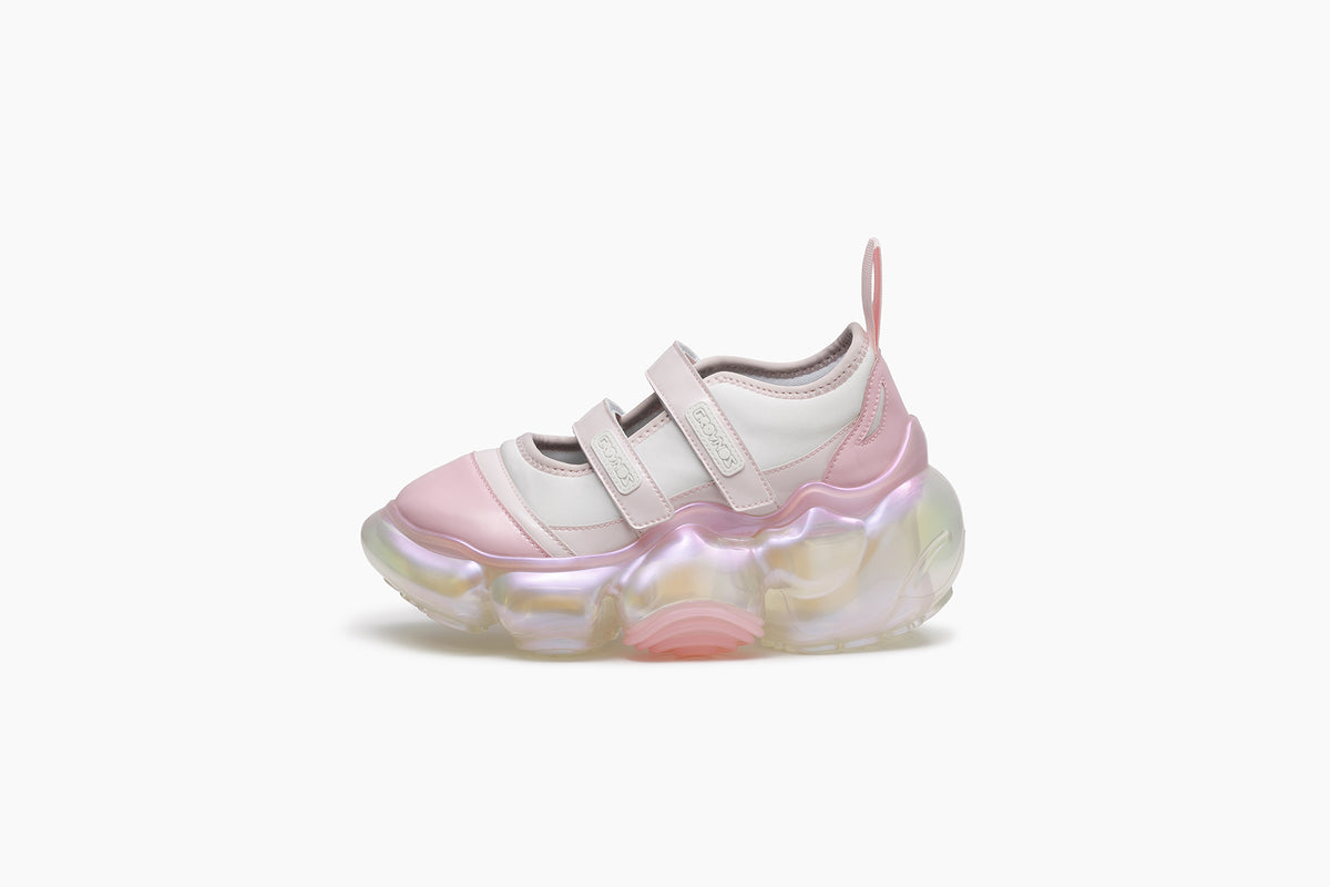 grounds MOOPIE MARY JANE DOUBLE WHITE PINK / CLEAR AURORA