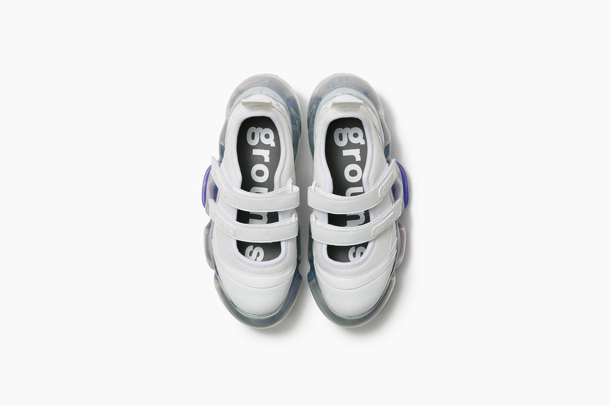 grounds MOOPIE MARY JANE DOUBLE WHITE / ICE GRAY AURORA