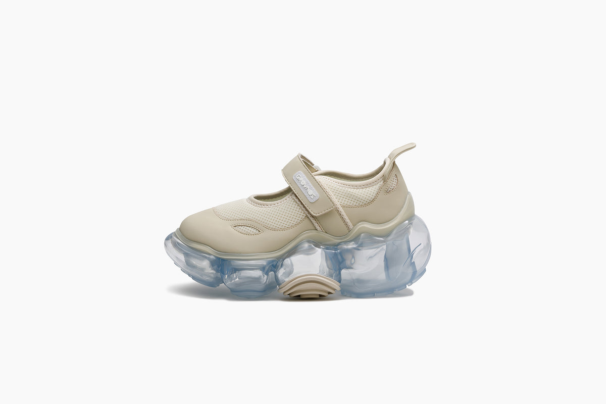 grounds MOOPIE MARY JANE CREAM NUDE / ICE GRAY