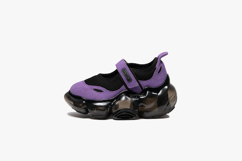 grounds MOOPIE MARY JANE BLACK PURPLE / BLACK-side